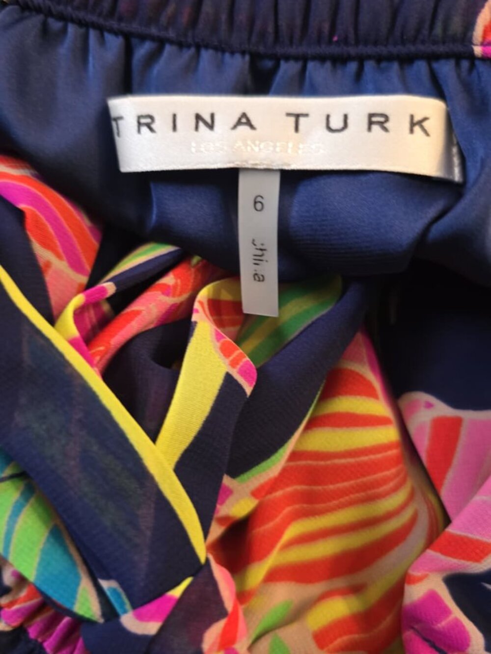 Trina Turk Off Shoulder one piece Floral Ruffle Sleeveless Jumpsuit Summer 6 HOT - Picture 4 of 6